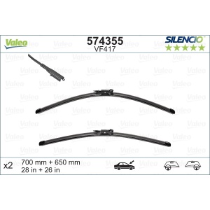 Set stergator Valeo Silencio Flat