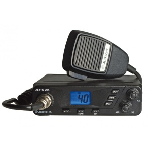 Stație radio CB Albrecht AE 6199, VOX, cu CTCSS / DCS și microfon cu 6 pini, 12V