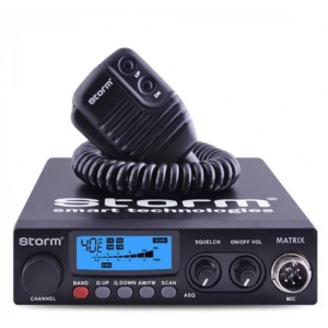 Stație radio CB Storm Tornado 4-30W, SMD, 40 canale AM/FM, CH9/19, ASQ