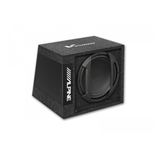 Subwoofer amplificat de 12′′ (30cm) in incinta cutie, 150W RMS IN 4Ω - ALPINE SWD-355