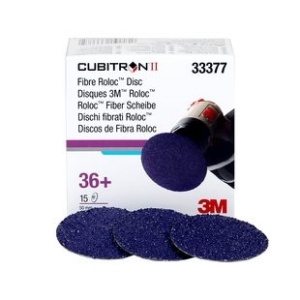 333773M SET 15 BUCATI CUBITRON II FIBRE ROLOC DISC, 2 36+ -3M