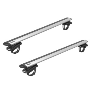 Bare transversale Thule Wingbar Evo Silver dedicate pentru Citroen Zx Break 1994-1999 cu bare longitudinale inaltate