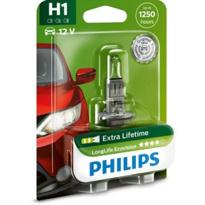 Bec far h1 55w 12v longer life ecovision philips