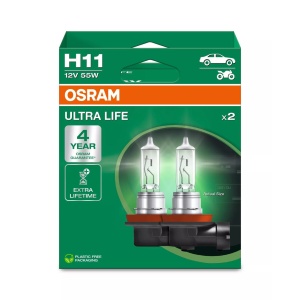 Bec Halogen Osram Ultra Life H11 | 12V - PGJ19-2 - Set 2 buc