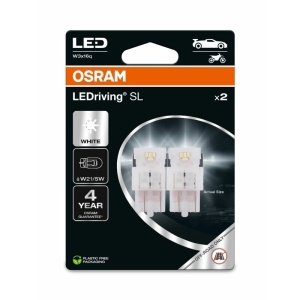 BLISTER 2 BECURI LED TIP W21/5W ALB
