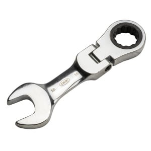 Cheie combinata scurta cu clichet articulat 10 mm