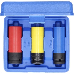 *FD SET CHEI TUBULARE IMPACT 1/2 CU PROTECTIE 17 - 19 - 21 MM 3 PCS-BRILLIANT TOOLS