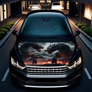 Folie Capota Auto "Hood Art" rezistenta la exterior, marime S (150 x 110cm) - Cod: AVX-CAPOTA-022S