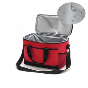 Geanta termoizolanta pentru picnic sau plaja, capacitate 16l, culoare Rosie - Img 4