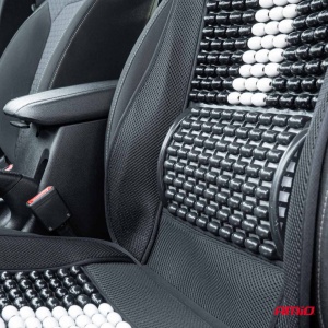Husa scaun auto cu bile de masaj, suport lombar si tetiera, dimensiuni 131 x 46 cm, culoare Neagra - Img 3