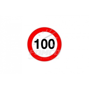 Indicator reflectorizant limită viteză CL I 100 KM/H