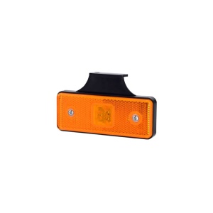 Lampă gabarit, Horpol, dreptunghiulară cu suport, marcaj lateral, tehnologie LED, lumină galbenă, 12/24V