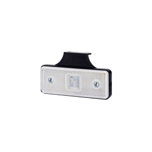 Lampă gabarit, Horpol, marcaj lateral, LED culoare albă, formă dreptunghiulară, alimentare 12/24V