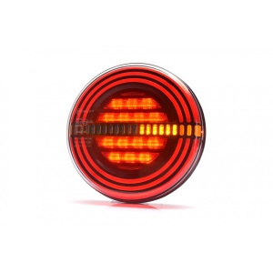 Lampă spate rotundă multifuncțională, WAS, Lednenon, 3 funcții, semnalizare dinamică, W191DD