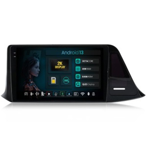 Navigatie 2K HUB64 Toyota CHR (2016-2020), 4GB RAM, Android 13, Octacore, Slot Sim 4G, DSP, GPS, Wi-FI, Carplay, Android Auto, USB, Bluetooth, Waze, Touchscreen, 9.5" Inch