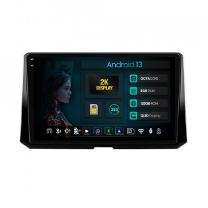 Navigatie 2K HUB64 Toyota Corolla (2019-2023), 8GB RAM, Android 13, Octacore, Slot Sim 4G, DSP, GPS, Wi-FI, Carplay, Android Auto, USB, Bluetooth, Waze, Touchscreen, 10.36 Inch