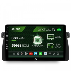 Navigatie BMW E46, Android 13, Z-Octacore , 8GB RAM , 256GB ROM, 9 Inch - AD-BGZ9008,AD-BGRKIT397 - Img 1