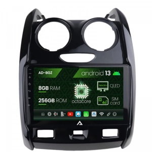 Navigatie Dacia Duster (2012-2019), Android 13, Z-Octacore , 8GB RAM , 256GB ROM, 9 Inch - AD-BGZ9008,AD-BGRKIT366V2