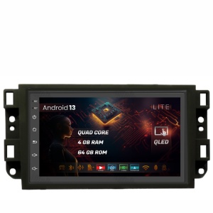 Navigatie HUB64 Chevrolet Aveo / Captiva / Epica (2006-2011), 4GB RAM, Android 13, Quadcore, DSP, GPS, Wi-FI, Carplay, Android Auto, USB, Bluetooth, Waze, Touchscreen, 7 inch
