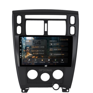 Navigatie HUB64 Hyundai Tucson (2006-2013), 4GB RAM, Android 13, Quadcore, DSP, GPS, Wi-FI, Carplay, Android Auto, USB, Bluetooth, Waze, Touchscreen, 10.1 inch