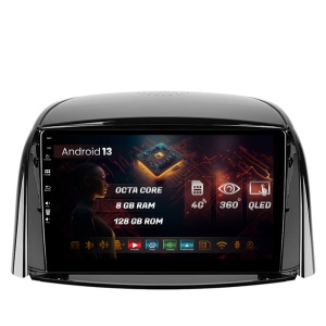 Navigatie HUB64 Renault Koleos (2009-2016), 8GB RAM, Android 13, Octacore, Slot Sim 4G, DSP, GPS, Wi-FI, Carplay, Android Auto, USB, Bluetooth, Waze, Touchscreen, 9 Inch