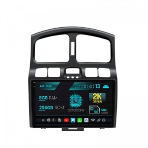 Navigatie Hyundai Santa Fe (2001-2005), Android 13, X-Octacore , 8GB RAM , 256GB ROM, 9.5 Inch - AD-BGX9008,AD-BGRKIT210V2