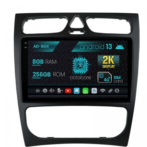 Navigatie Mercedes Benz C-Class W203 (2000-2005), Android 13, X-Octacore , 8GB RAM , 256GB ROM, 9.5 Inch - AD-BGX9008,AD-BGRKIT416
