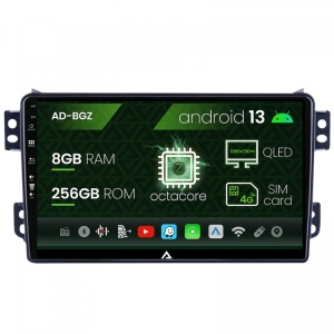 Navigatie Opel Agila , Suzuki Splash (2007-2014), Android 13, Z-Octacore , 8GB RAM , 256GB ROM, 9 Inch - AD-BGZ9008,AD-BGRKIT388V2