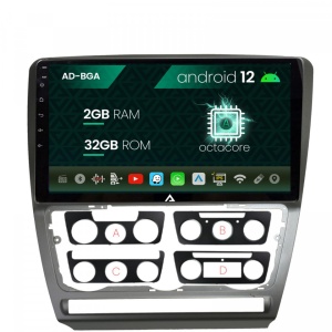 Navigatie Skoda Octavia 2, Android 12, A-Octacore , 2GB RAM , 32GB ROM, 10.1 Inch - AD-BGA10002,AD-BGRKIT048