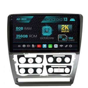 Navigatie Skoda Octavia 2, Android 13, X-Octacore , 8GB RAM , 256GB ROM, 10.36 Inch - AD-BGX10008,AD-BGRKIT048