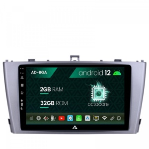 Navigatie Toyota Avensis (2008-2015), Android 12, A-Octacore , 2GB RAM , 32GB ROM, 9 Inch - AD-BGA9002,AD-BGRKIT093