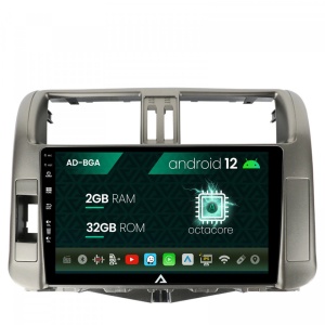 Navigatie Toyota Land Cruiser , Prado (2009-2016), Android 12, A-Octacore , 2GB RAM , 32GB ROM, 9 Inch - AD-BGA9002,AD-BGRKIT070