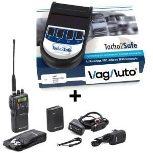 Pachet PROMO - Cititor date tahografe Tacho2Safe + Stație radio CB portabilă Midland Alan 42 DS