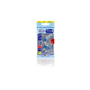 PAPUC ELECTRIC AUTO IZOLAT ALBASTRU TIP TATA PLAT 6.35mm - SET 10