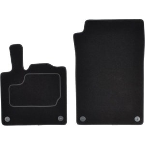 Set 2 covorase auto MAMMOOTH, Velur, pentru SMART FORTWO 2004-2007 COUPE, Negru