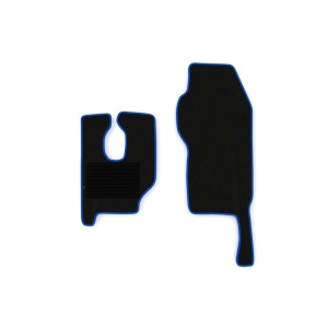 Set 2 covorase camion F-Core, velur, pentru MERCEDES ACTROS MP2 / MP3, 2002+, Negru - Albastru