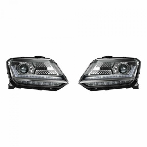 Set 2 faruri LED pentru VW Amarok (2010-) negru LEDriving Halogen Osram