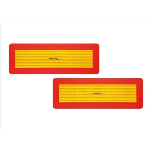 Set 2 placute reflectorizante VIGNAL R70 - 2 D14709VIG, 566 x 132 mm, suport aluminiu