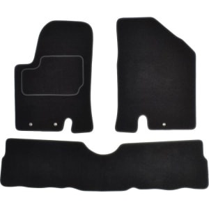 Set 3 covorase auto MAMMOOTH, Velur, pentru KIA SOUL 2009 - SALOON, Negru