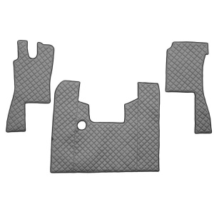 Set 3 covorase camion F-Core, Piele-ECO, pentru SCANIA 4, transmisie manuala, 1995-2008, Gri