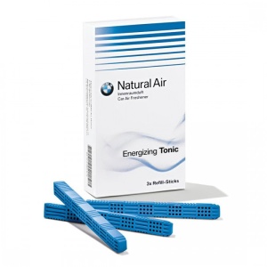 Set 3 rezervere odorizant auto original BMW Natural Air, aroma Energizing Tonic