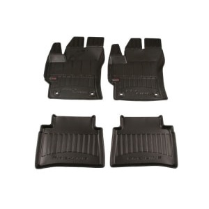 Set 4 Covorase Auto tip tavita Frogum, Cauciuc, pentru TOYOTA COROLLA 10.18- LIFTBACK, Negru