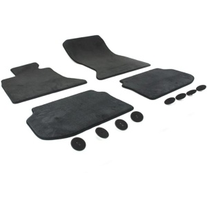 Set 4 covorase textil fata spate originale BMW, pentru BMW Seria 5 F10 , F11, cu accesorii prindere, negru antracit