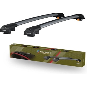 Set bare transversale portbagaj de tip Wingbar, TRX2-92-97, Culoare argintie, dedicate pentru DACIA DUSTER III 2024-