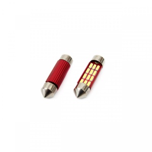 Set becuri auto cu LED CANBUS sofit C5W 12 SMD 39mm Alb 12/24V