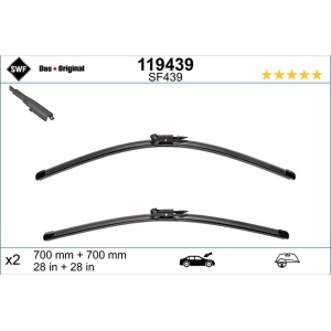 Set lamela stergator SWF Wiper FB OE LHD 700/700 mm