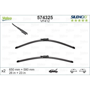 Set lamela stergator Valeo Silencio FlatBlade OE 650/580 mm