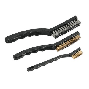 Set perii pentru curăţarea bujiilor şi alte componente pentru motoare, capete dimensiunea 35 - 110 mm, 3 buc