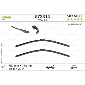 Set stergatoare Valeo Silencio AquaBlade 750/730 mm