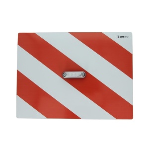 Tablita placa reflectorizanta avertizare/informare cu LED alb 40x30 cm, Cargoparts